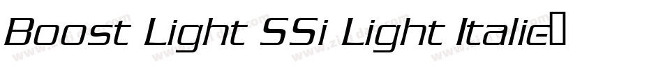 Boost Light SSi Light Italic字体转换